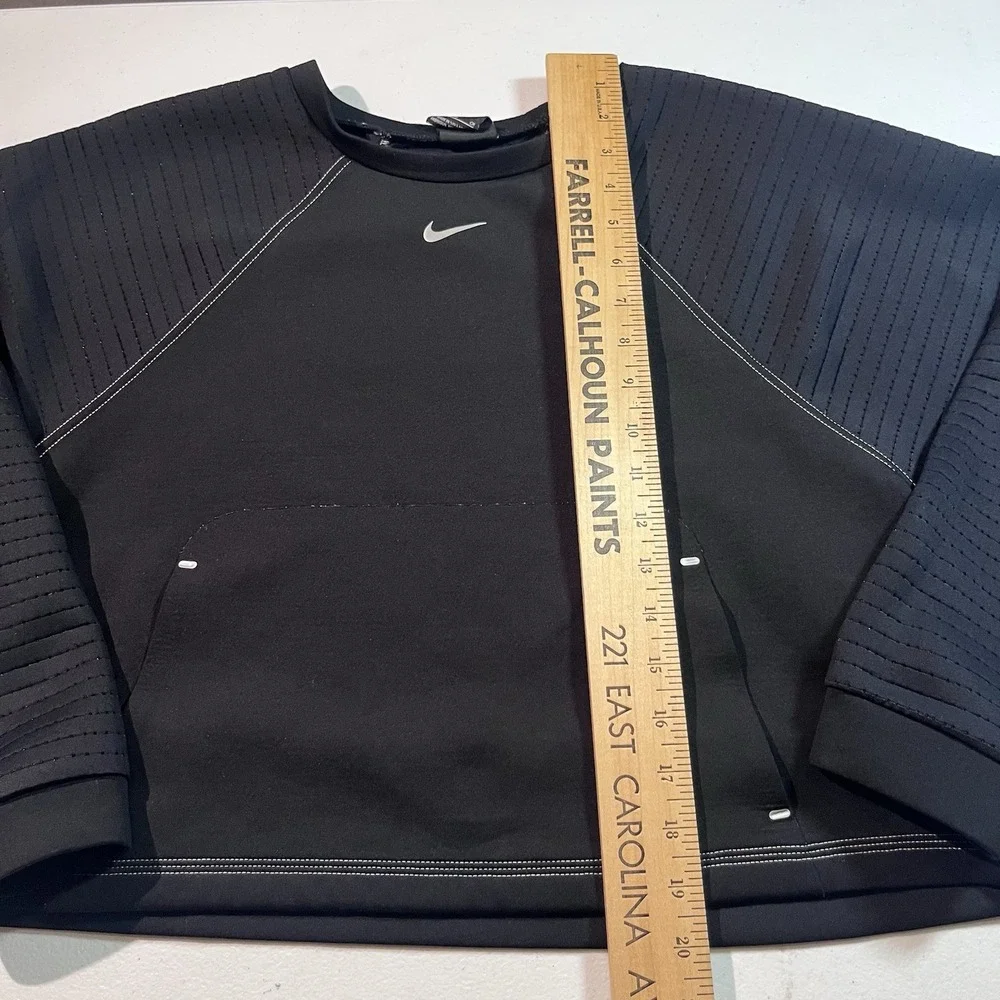 Nike Pro Pullover Sweatshirt Women's Sz Small Oversized Cropped Gym Training Top